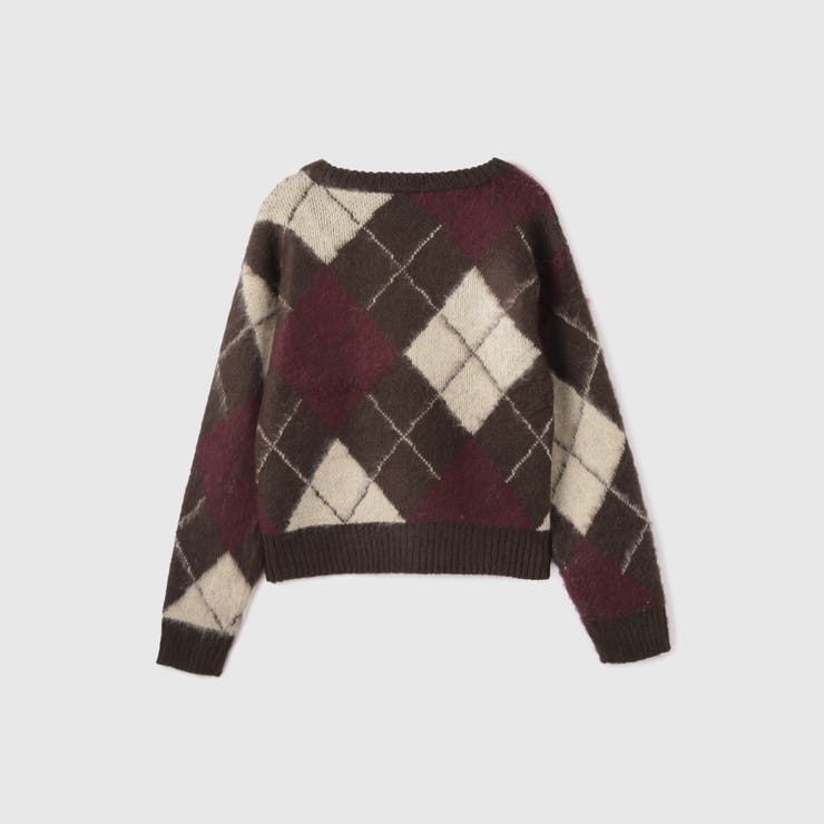 アーガイルVネックニット≪手洗い可能≫ | VICKY | 詳細画像10 