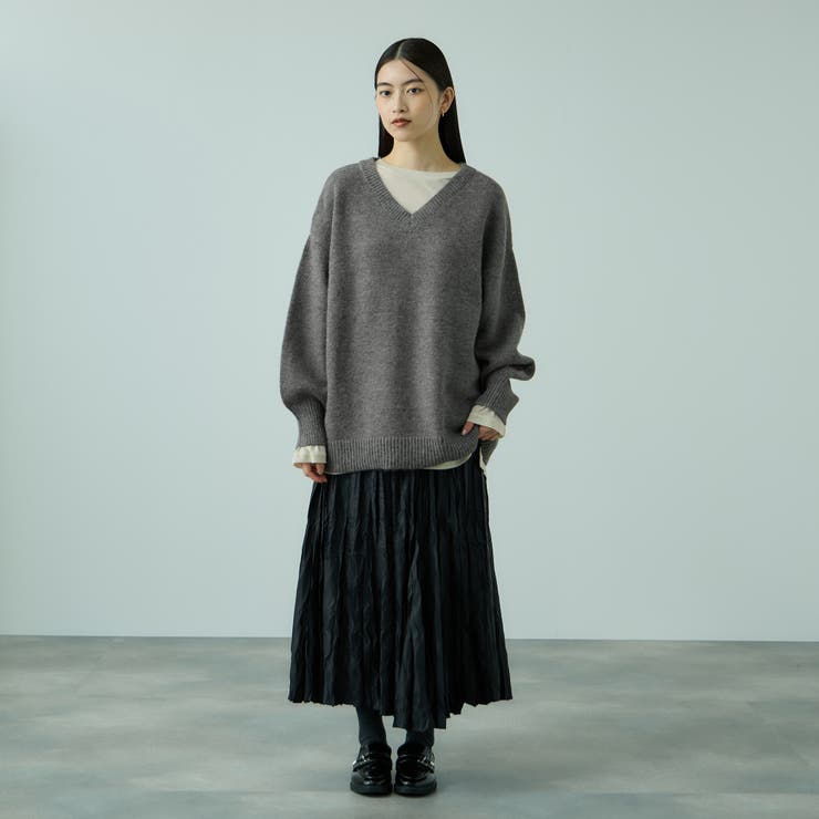 アルパカタッチVネックニットプルオーバー≪手洗い可能≫ | VICKY | 詳細画像10 
