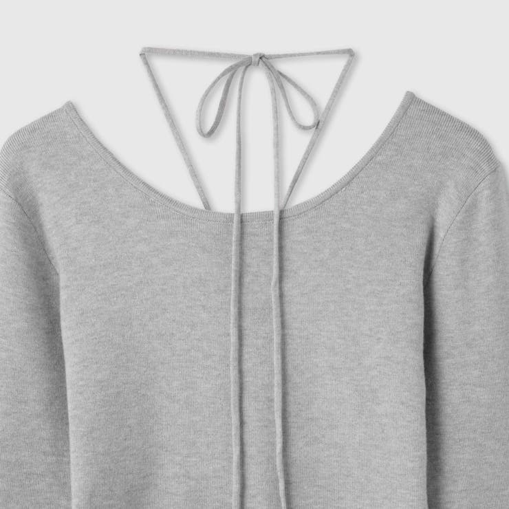 ストリング付バレエネックリブニット≪手洗い可能≫ | VICKY | 詳細画像17 