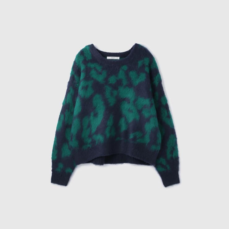 レオパードジャガードシャギーニットプルオーバー | VICKY | 詳細画像11 