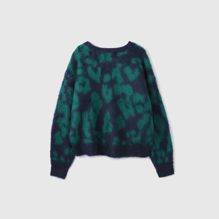 レオパードジャガードシャギーニットプルオーバー | VICKY | 詳細画像12 