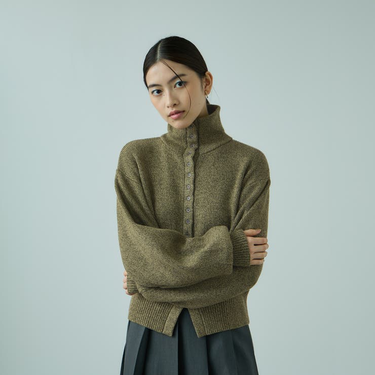 メニボタン2WAYネックニット≪手洗い可能≫ | VICKY | 詳細画像6 