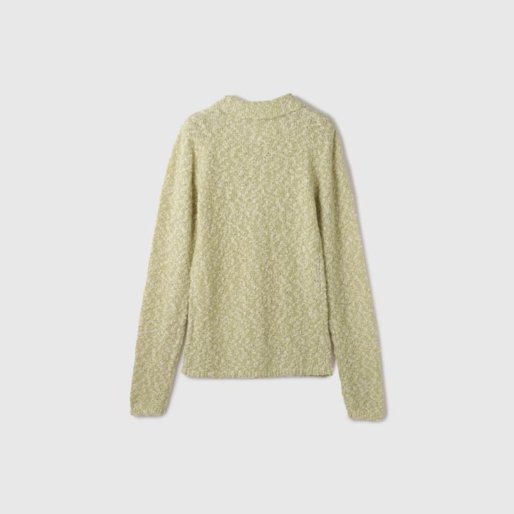 ＜陰影で魅せる＞ツイード風MIXスラブポロカーデ | VICKY | 詳細画像16 