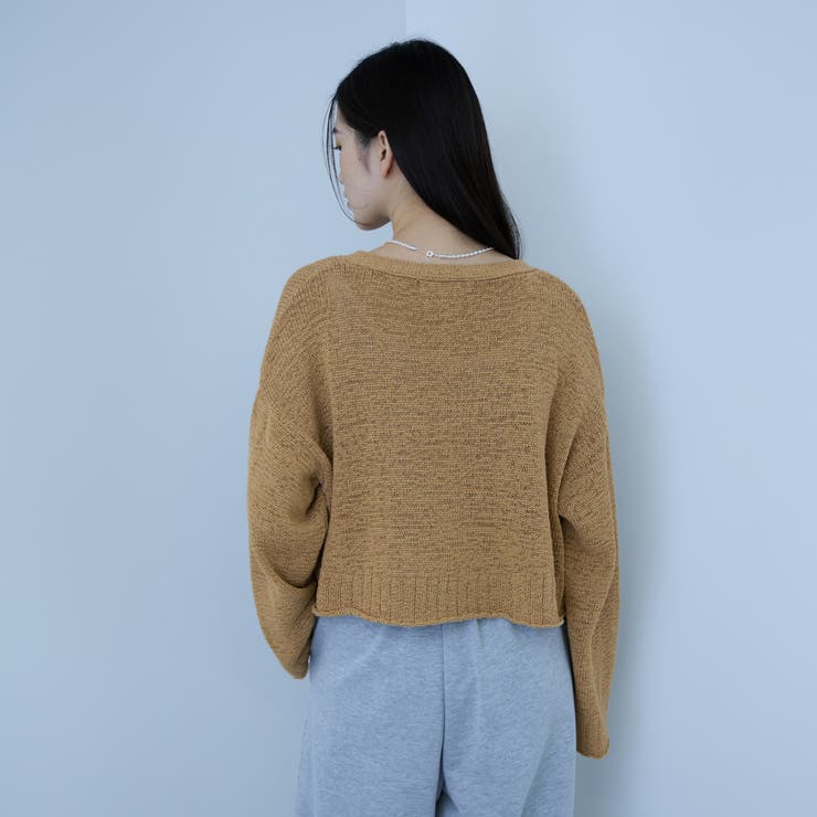 テープヤーンショート丈カーディガン | VICKY | 詳細画像10 