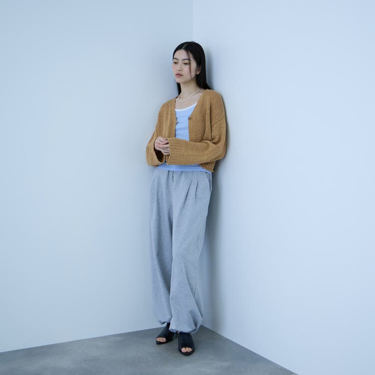 テープヤーンショート丈カーディガン | VICKY | 詳細画像12 