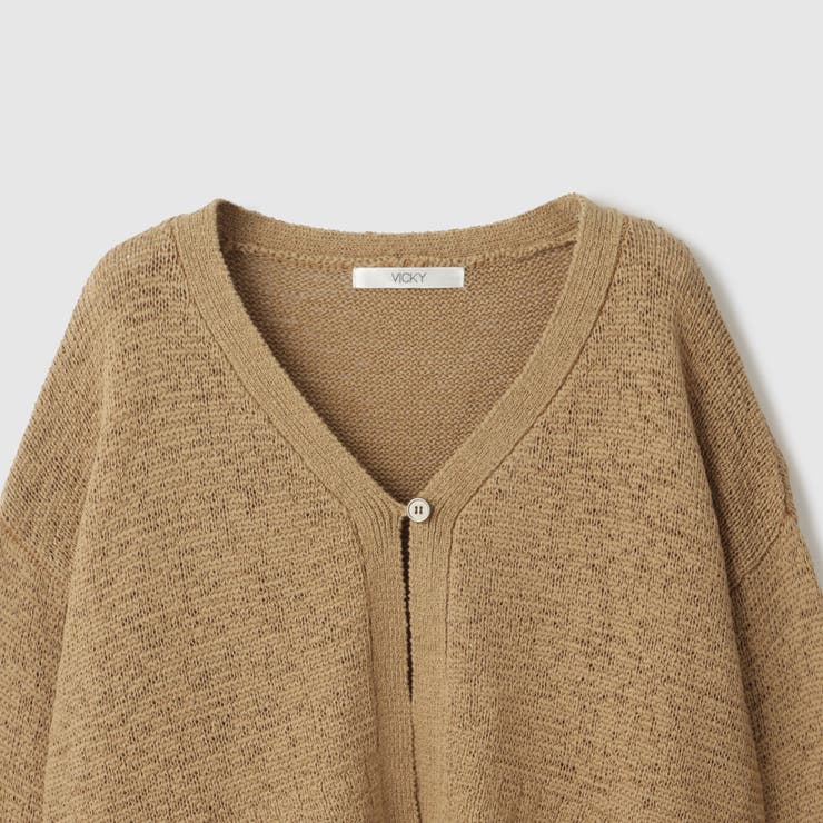 テープヤーンショート丈カーディガン | VICKY | 詳細画像18 
