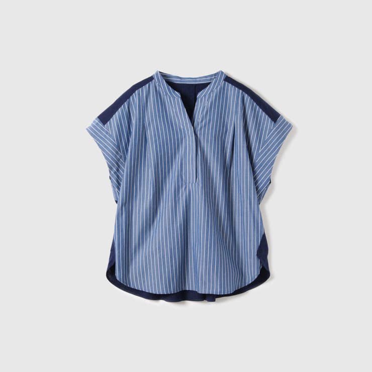 ストライプフェイスキーネックブラウス≪洗濯機で洗える≫ | VICKY | 詳細画像13 