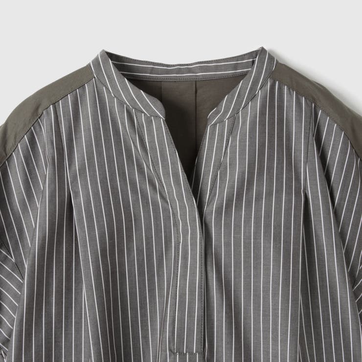 ストライプフェイスキーネックブラウス≪洗濯機で洗える≫ | VICKY | 詳細画像17 