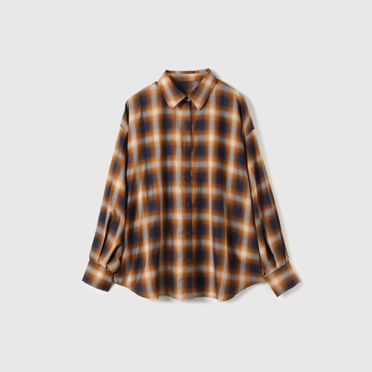 オンブレーチェックオーバーサイズシャツ≪手洗い可能≫ | VICKY | 詳細画像15 