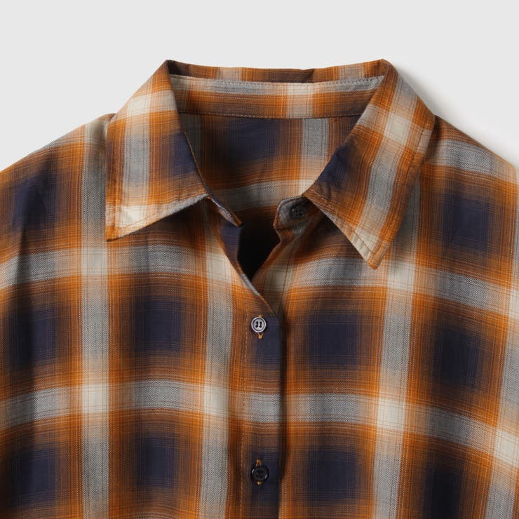 オンブレーチェックオーバーサイズシャツ≪手洗い可能≫ | VICKY | 詳細画像18 