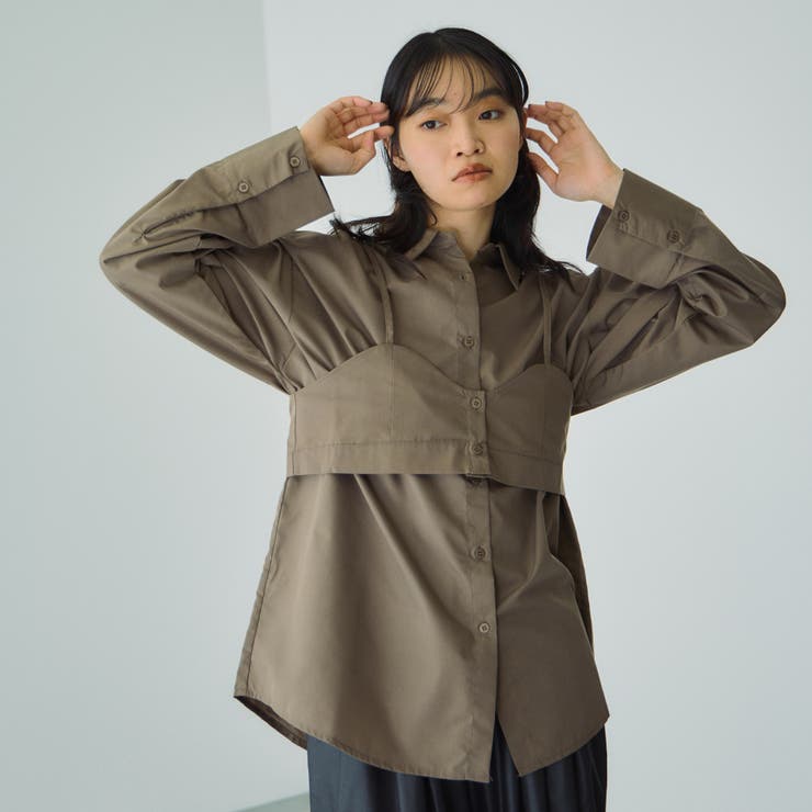 ブロードビスチェ付きブラウス≪手洗い可能≫ | VICKY | 詳細画像1 