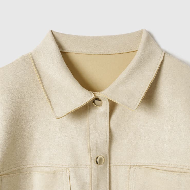 スカラップヘムカットスウェードシャツ≪手洗い可能≫ | VICKY | 詳細画像14 