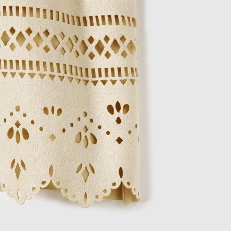 スカラップヘムカットスウェードシャツ≪手洗い可能≫ | VICKY | 詳細画像18 