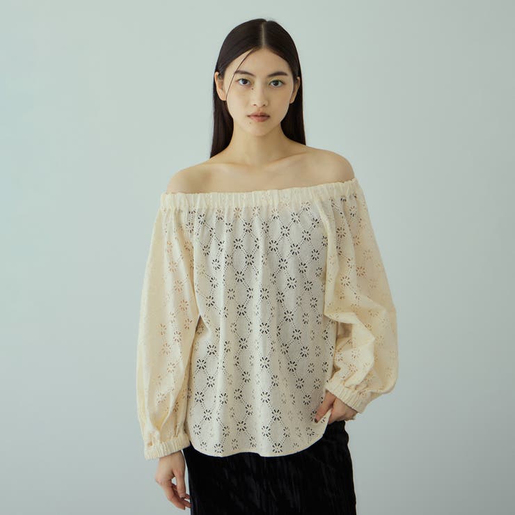 フラワーレーススモックブラウス≪手洗い可能≫ | VICKY | 詳細画像7 