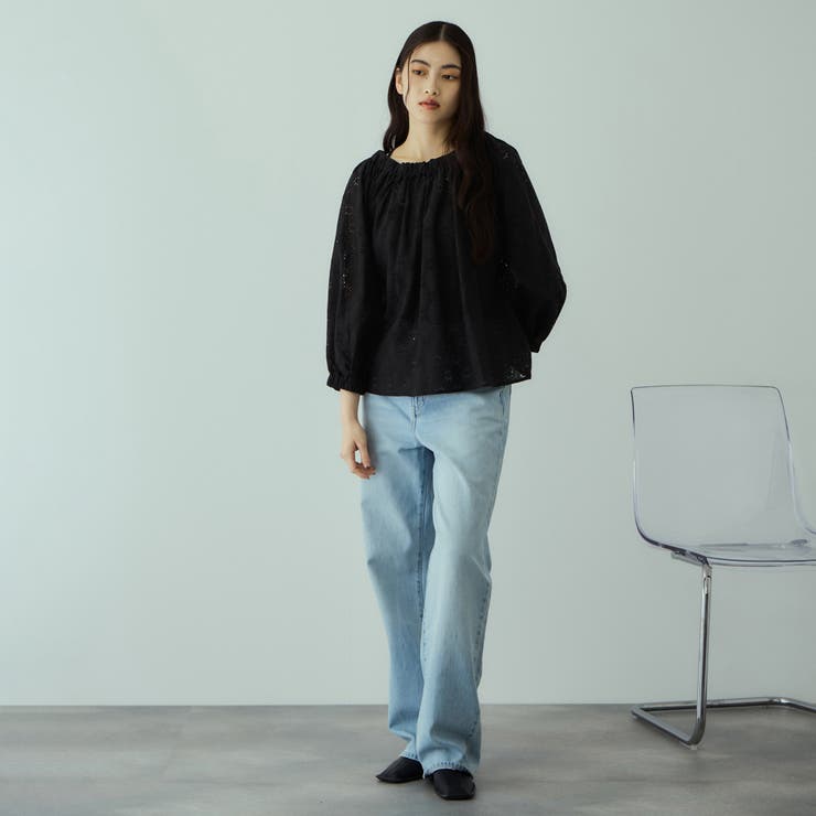 フラワーレーススモックブラウス≪手洗い可能≫ | VICKY | 詳細画像9 