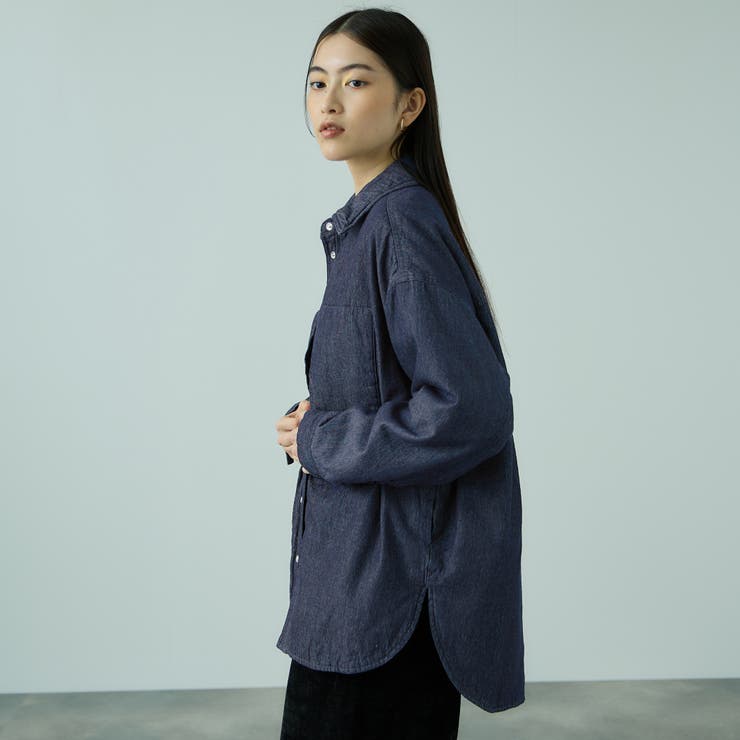 パデッドデニムビッグシャツ≪洗濯機で洗える≫ | VICKY | 詳細画像6 