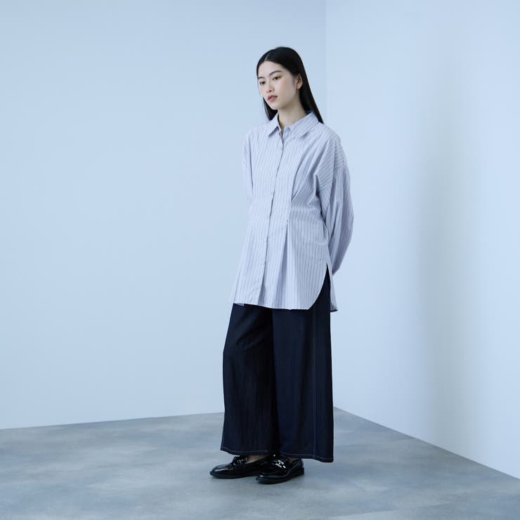 《きちんと映え》ストライプウエストタックシャツ | VICKY | 詳細画像14 