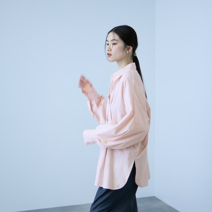 《きちんと映え》ストライプウエストタックシャツ | VICKY | 詳細画像3 