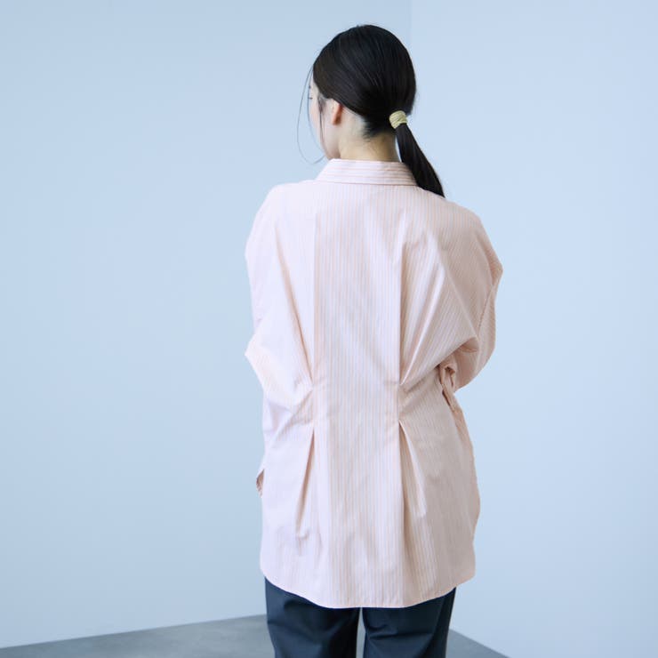 《きちんと映え》ストライプウエストタックシャツ | VICKY | 詳細画像4 