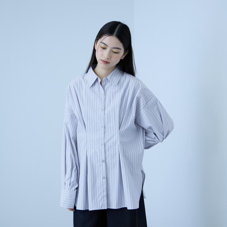 《きちんと映え》ストライプウエストタックシャツ | VICKY | 詳細画像5 