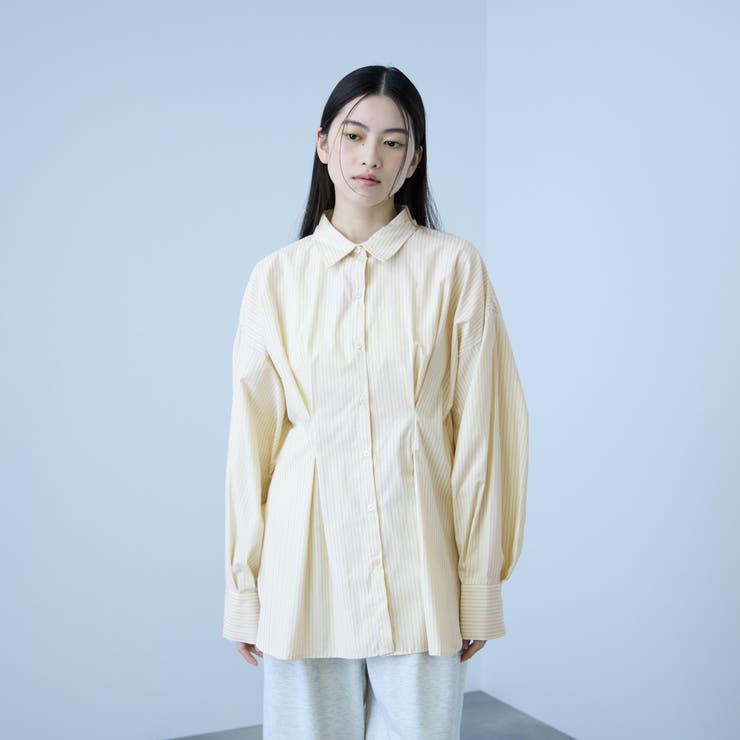 《きちんと映え》ストライプウエストタックシャツ | VICKY | 詳細画像6 