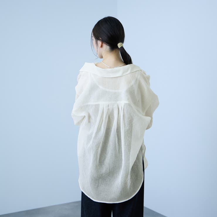 リネンライクボイルシャツ | VICKY | 詳細画像4 