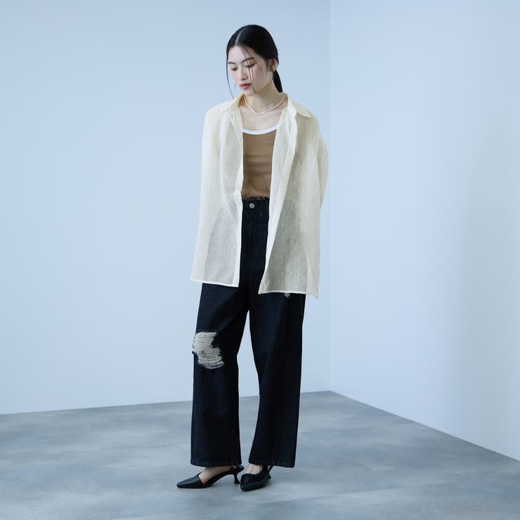 リネンライクボイルシャツ | VICKY | 詳細画像6 