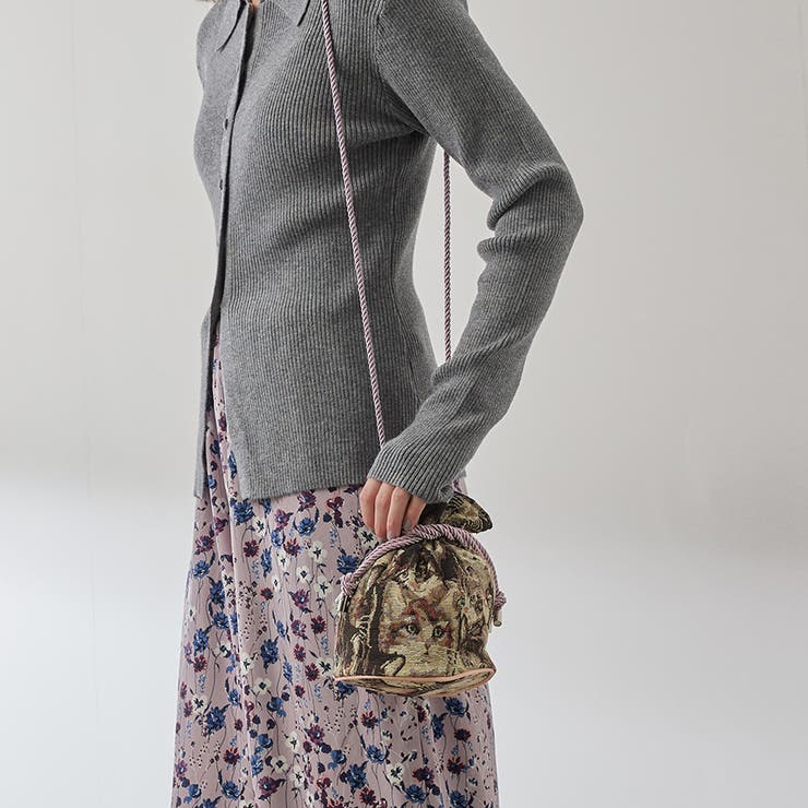 ジャガード巾着ミニバッグ | VICKY | 詳細画像4 