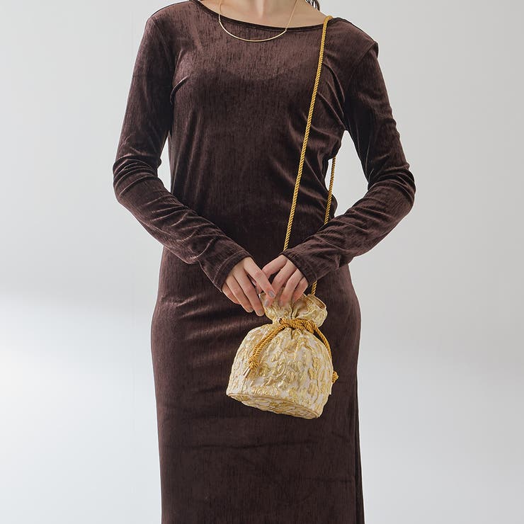 ジャガード巾着ミニバッグ | VICKY | 詳細画像6 