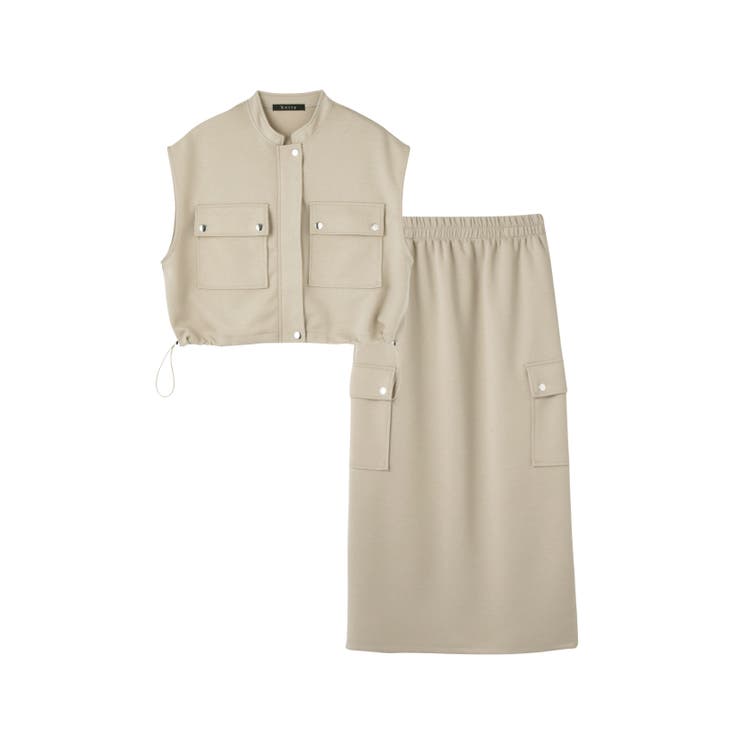 【SET】ダンボールニットベスト×スカート2ピース | ketty | 詳細画像19 