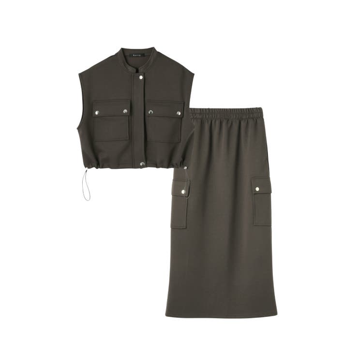 【SET】ダンボールニットベスト×スカート2ピース | ketty | 詳細画像25 