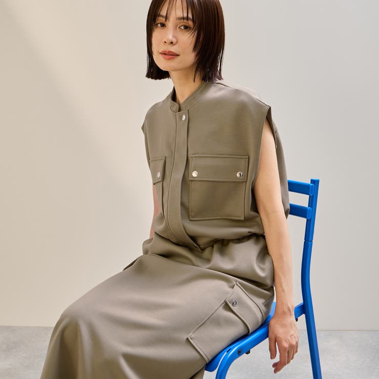 【SET】ダンボールニットベスト×スカート2ピース | ketty | 詳細画像4 