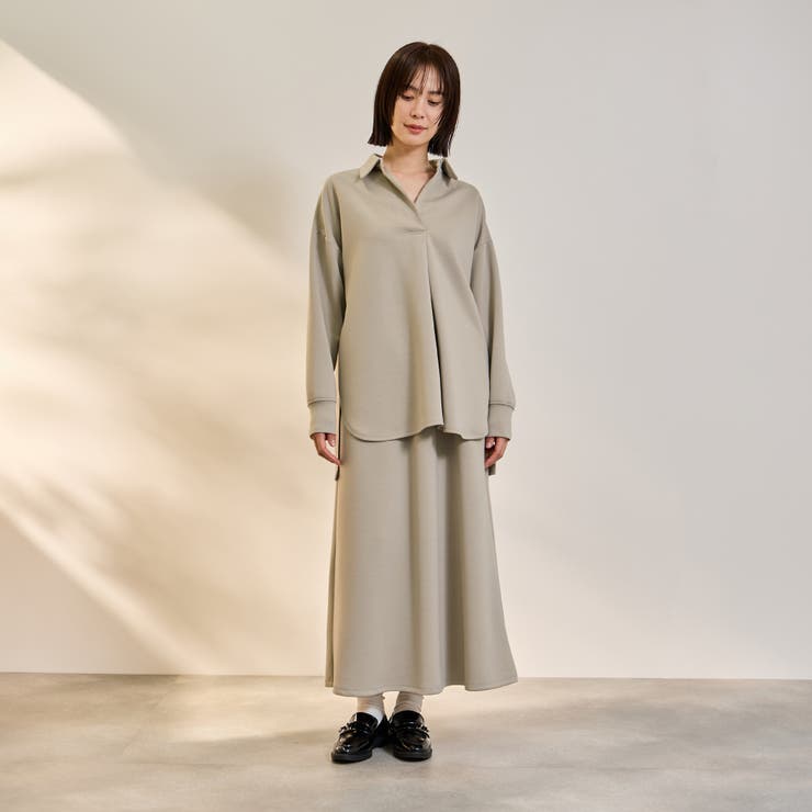 【SET】ダンボールニットスキッパートップ×スカート2ピース | ketty | 詳細画像2 