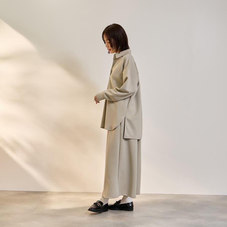 【SET】ダンボールニットスキッパートップ×スカート2ピース | ketty | 詳細画像3 