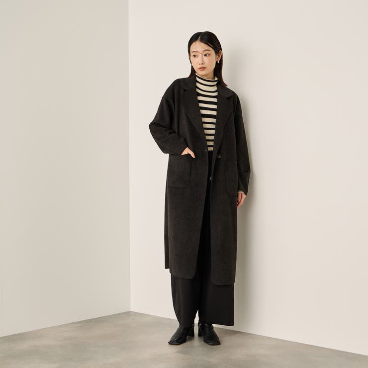 ダークグレー | ブランケットメルトンガウンコート | ketty