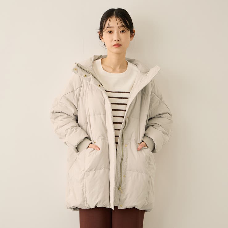 ストレッチフードピュアダウンミドルコート | ketty | 詳細画像4 