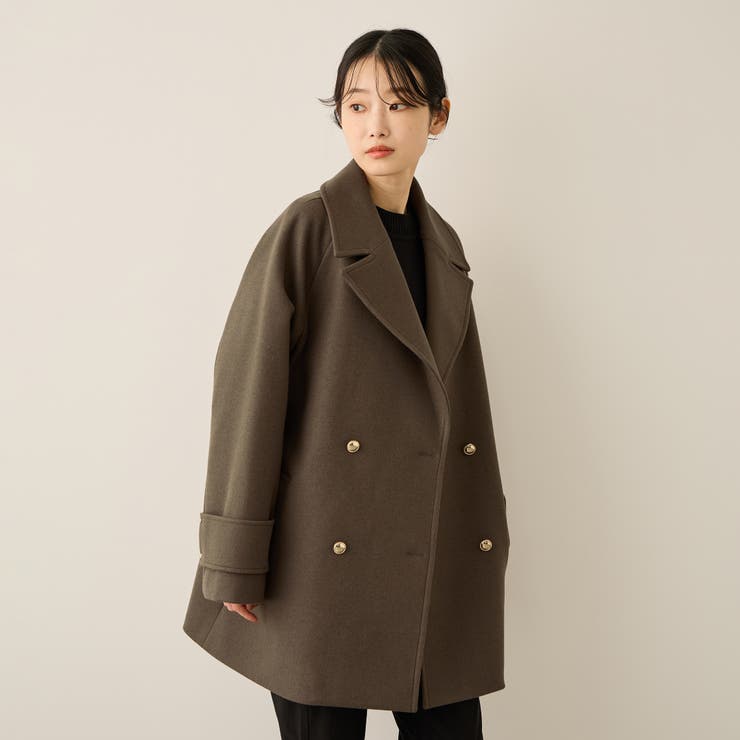 ブラウン | ウール調ジャージーオーバーサイズコート | ketty