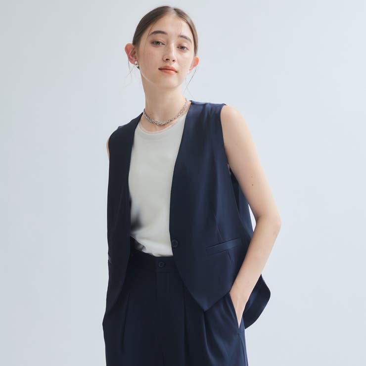 バックテールショートジレ≪手洗い可能≫ | ketty | 詳細画像1 