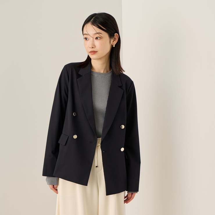 ネイビー | サイロスパンツイルテーラードジャケット≪手洗い可能≫ | ketty