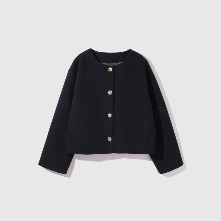 ウールチョウジャージーノーカラージャケット | ketty | 詳細画像9 