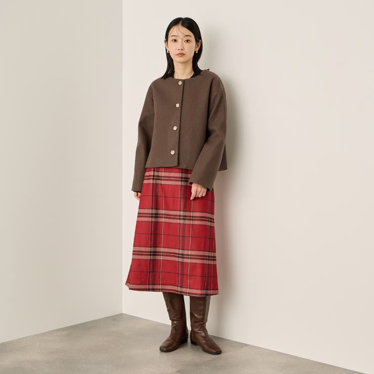 ウールチョウジャージーノーカラージャケット | ketty | 詳細画像7 