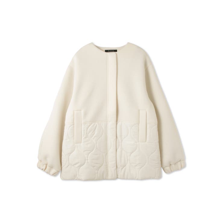 ダンボール中綿切り替えノーカラージャケット≪手洗い可能≫ | ketty | 詳細画像11 