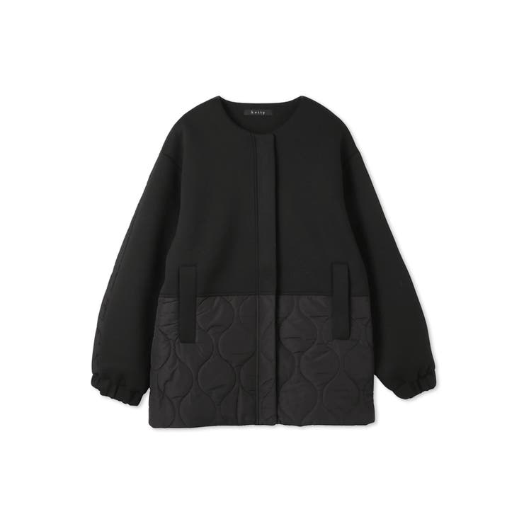 ダンボール中綿切り替えノーカラージャケット≪手洗い可能≫ | ketty | 詳細画像12 