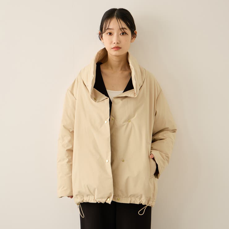 ベージュ | ステッチレスファイバーダウンジャケット | ketty