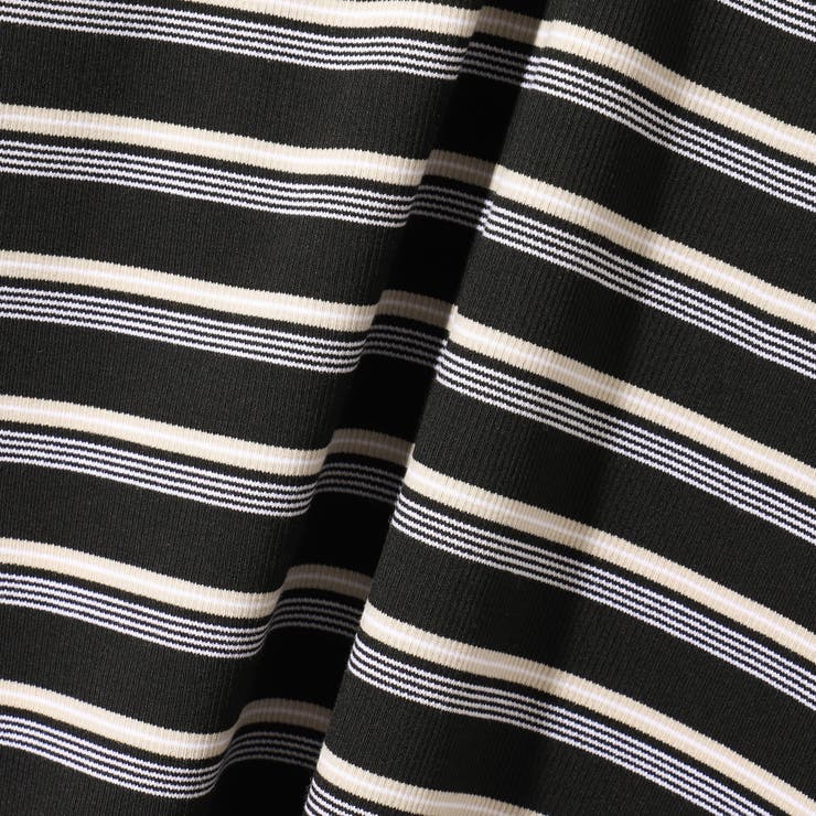ランダムリブボーダーハーフスリーブカットソー≪手洗い可能≫ | ketty | 詳細画像13 