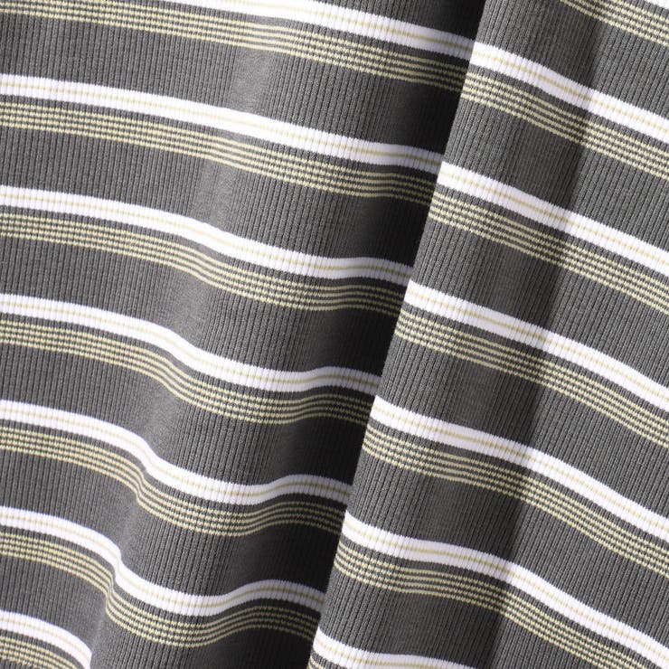 ランダムリブボーダーハーフスリーブカットソー≪手洗い可能≫ | ketty | 詳細画像21 