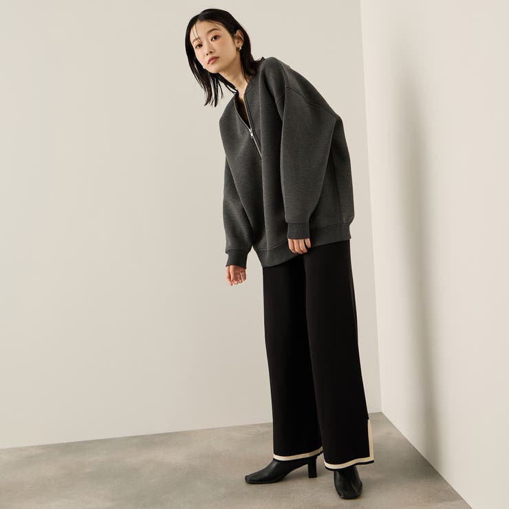ソフトダンボールハーフZIPプルオーバー≪手洗い可能≫ | ketty | 詳細画像7 