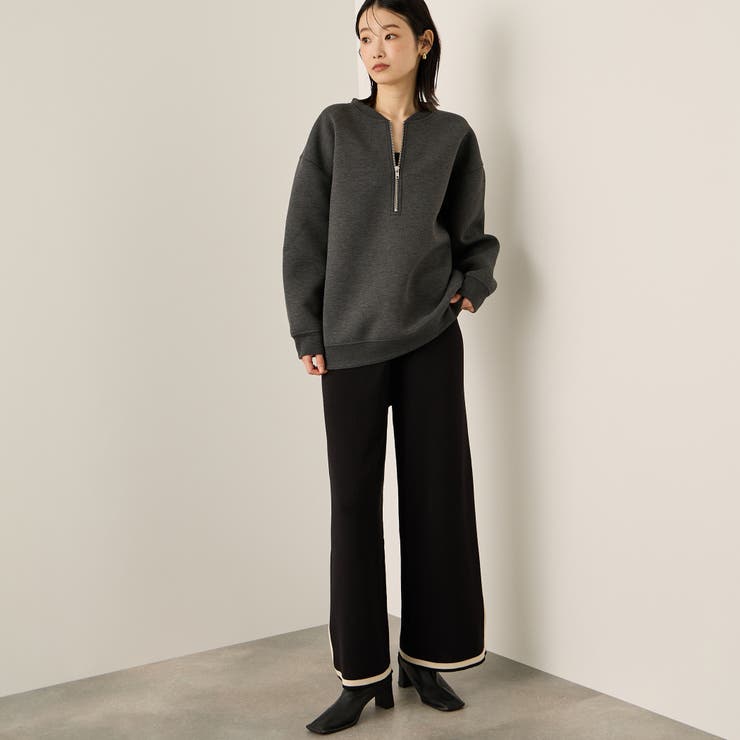 ソフトダンボールハーフZIPプルオーバー≪手洗い可能≫ | ketty | 詳細画像8 