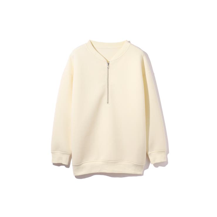 ソフトダンボールハーフZIPプルオーバー≪手洗い可能≫ | ketty | 詳細画像9 