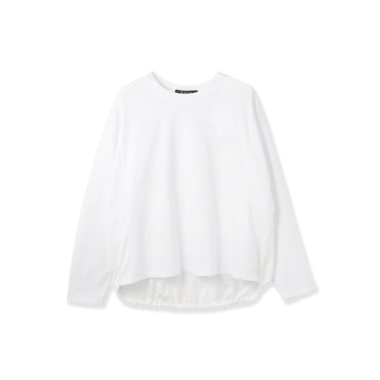 オフホワイト | ポンチローマ異素材バックテールカットソー | ketty